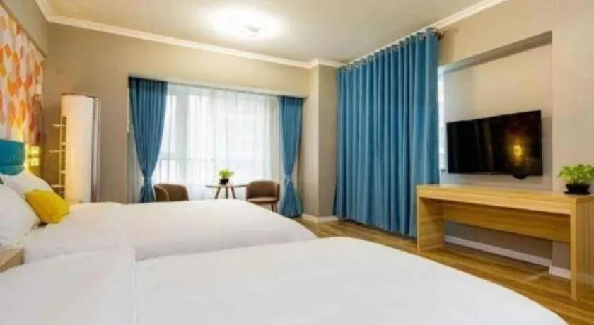Bed in PAI Hotel Xi'an Kunming Road Hancheng South Road Metro Station