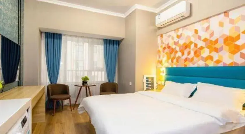 Bed in PAI Hotel Xi'an Kunming Road Hancheng South Road Metro Station Bed in PAI Hotel Xi'an Kunming Road Hancheng South Road Metro Station