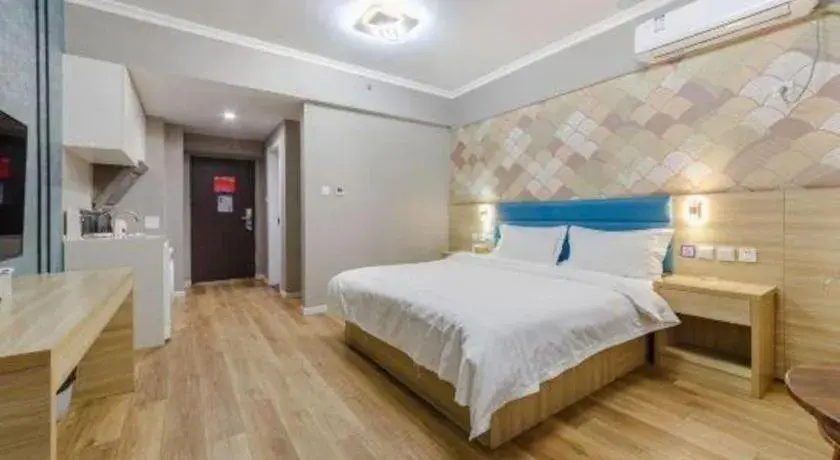 Bed in PAI Hotel Xi'an Kunming Road Hancheng South Road Metro Station Bed in PAI Hotel Xi'an Kunming Road Hancheng South Road Metro Station