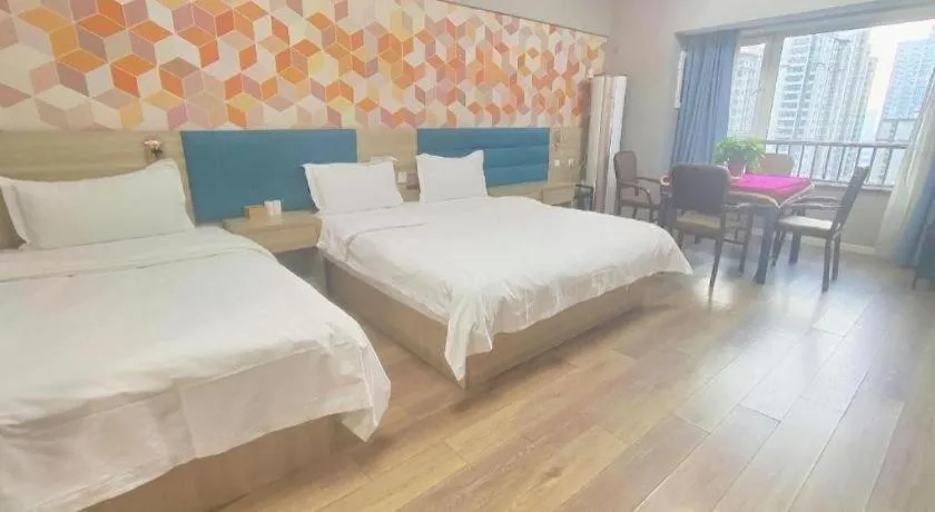 Bed in PAI Hotel Xi'an Kunming Road Hancheng South Road Metro Station