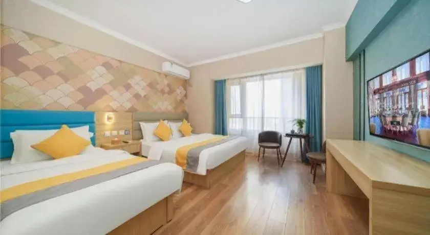 Bed in PAI Hotel Xi'an Kunming Road Hancheng South Road Metro Station Bed in PAI Hotel Xi'an Kunming Road Hancheng South Road Metro Station