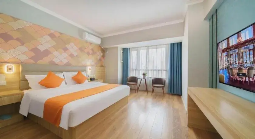 Bed in PAI Hotel Xi'an Kunming Road Hancheng South Road Metro Station Bed in PAI Hotel Xi'an Kunming Road Hancheng South Road Metro Station