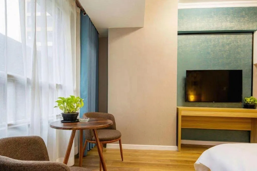 Bed in PAI Hotel Xi'an Kunming Road Hancheng South Road Metro Station