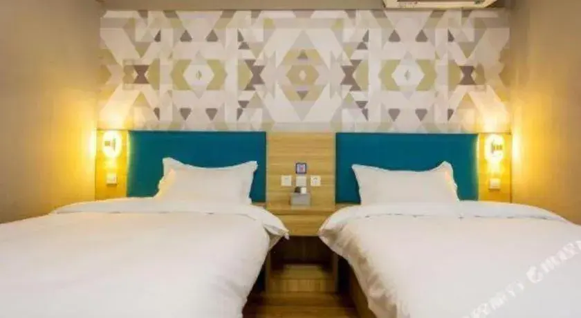 Bed in PAI Hotel Xi'an Kunming Road Hancheng South Road Metro Station Bed in PAI Hotel Xi'an Kunming Road Hancheng South Road Metro Station