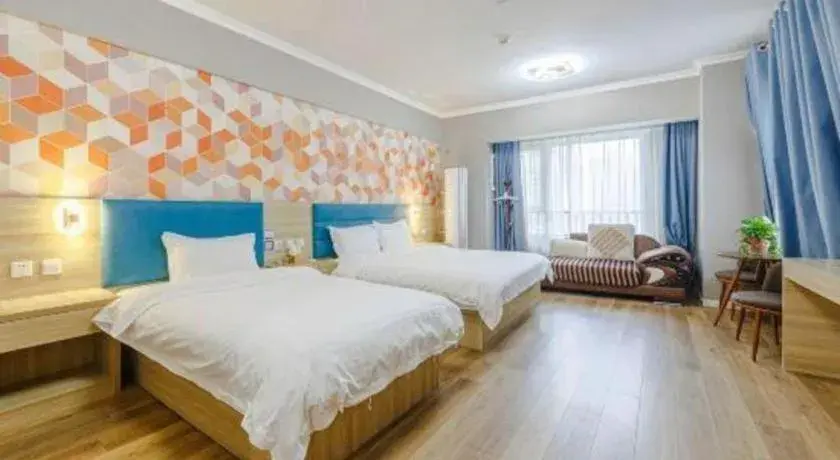 Bed in PAI Hotel Xi'an Kunming Road Hancheng South Road Metro Station Bed in PAI Hotel Xi'an Kunming Road Hancheng South Road Metro Station