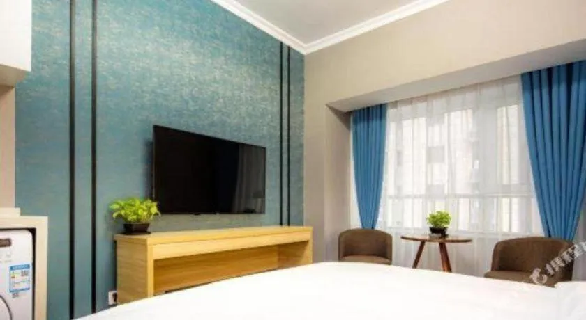 Bed in PAI Hotel Xi'an Kunming Road Hancheng South Road Metro Station