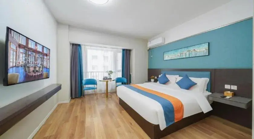 Bed in PAI Hotel Xi'an Kunming Road Hancheng South Road Metro Station Bed in PAI Hotel Xi'an Kunming Road Hancheng South Road Metro Station