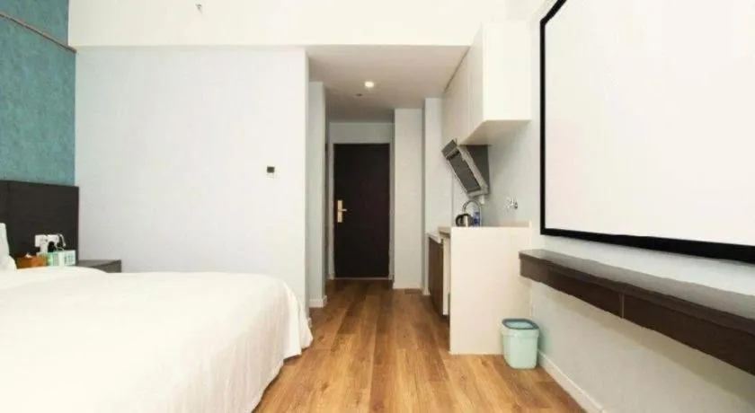 Bed in PAI Hotel Xi'an Kunming Road Hancheng South Road Metro Station