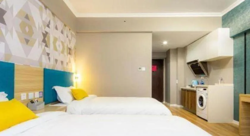 Bed in PAI Hotel Xi'an Kunming Road Hancheng South Road Metro Station