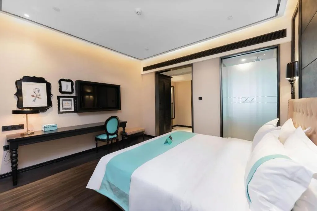 Bed in Xana Hotelle Guangzhou Luogang Science City Huangpi Metro Station