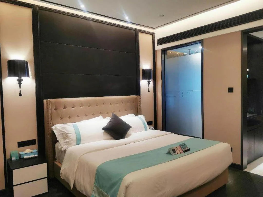 Bed in Xana Hotelle Guangzhou Luogang Science City Huangpi Metro Station