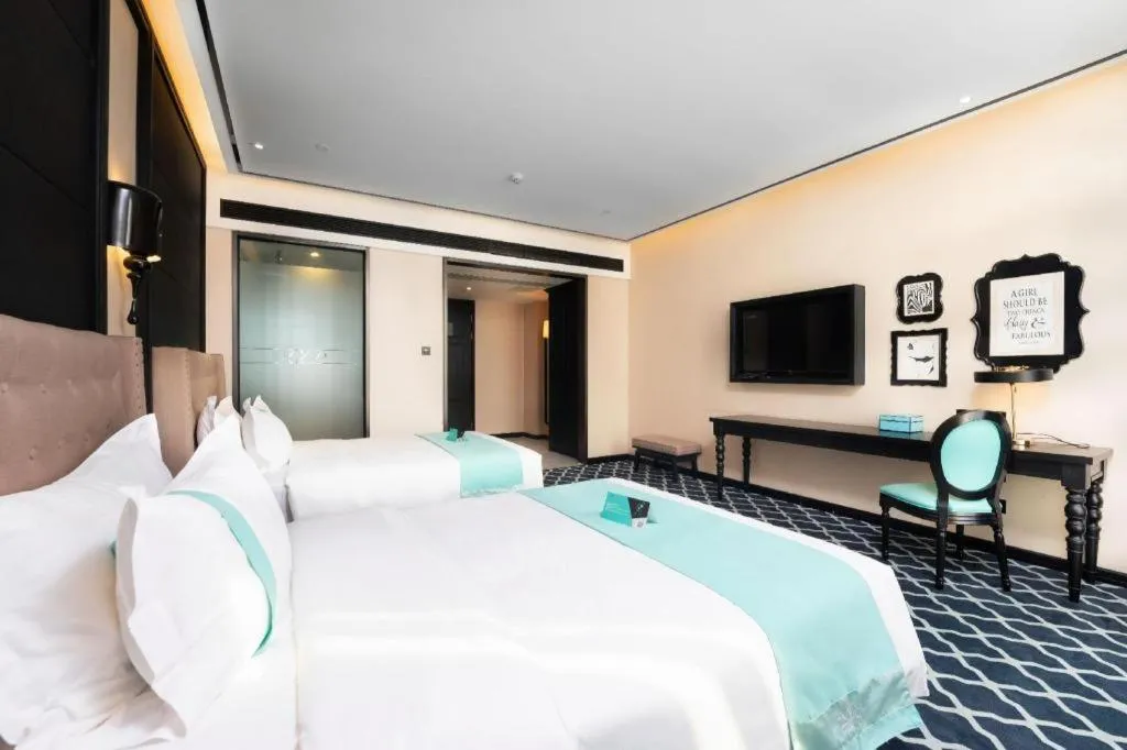 Bed in Xana Hotelle Guangzhou Luogang Science City Huangpi Metro Station