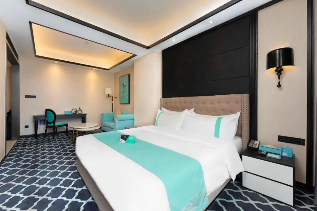 Bed in Xana Hotelle Guangzhou Luogang Science City Huangpi Metro Station