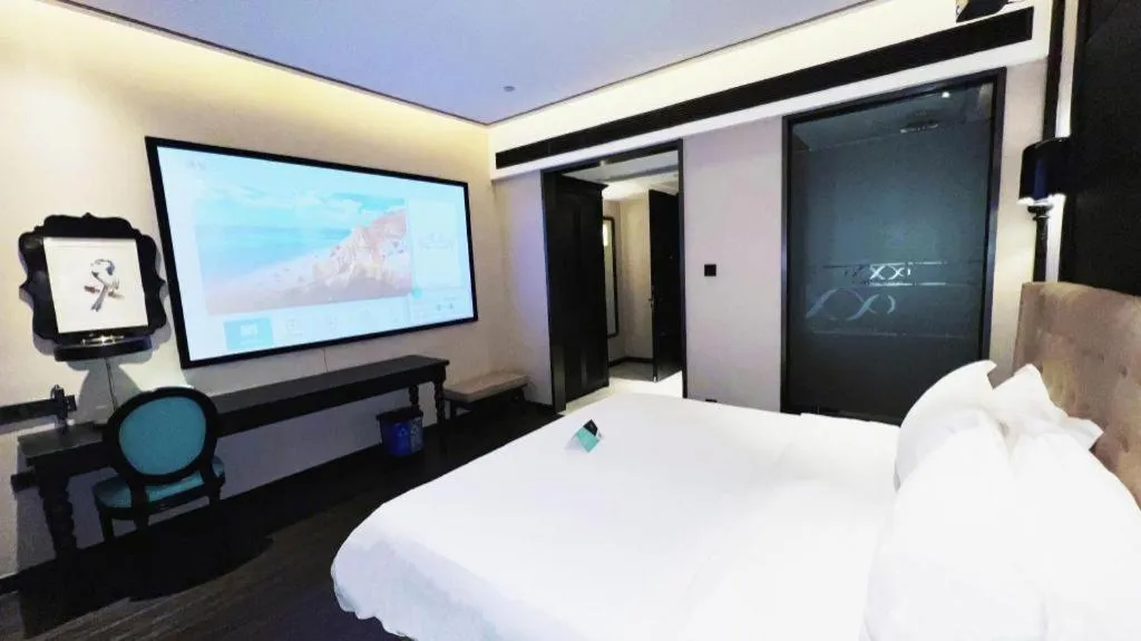 Bed in Xana Hotelle Guangzhou Luogang Science City Huangpi Metro Station