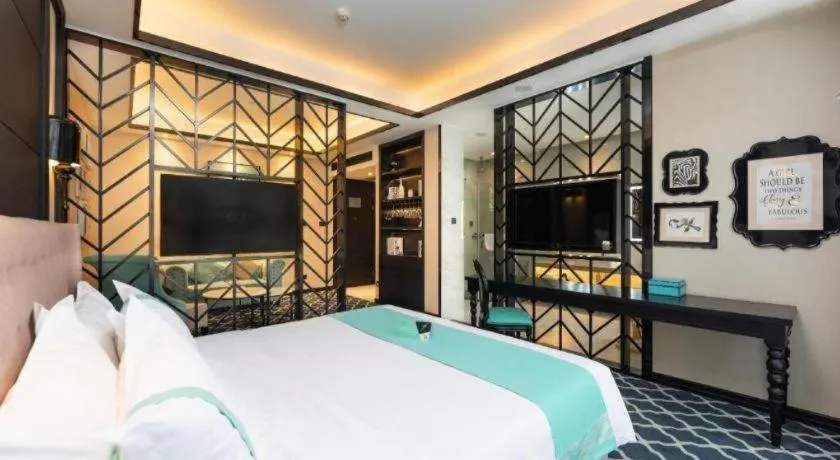 Bed in Xana Hotelle Guangzhou Luogang Science City Huangpi Metro Station