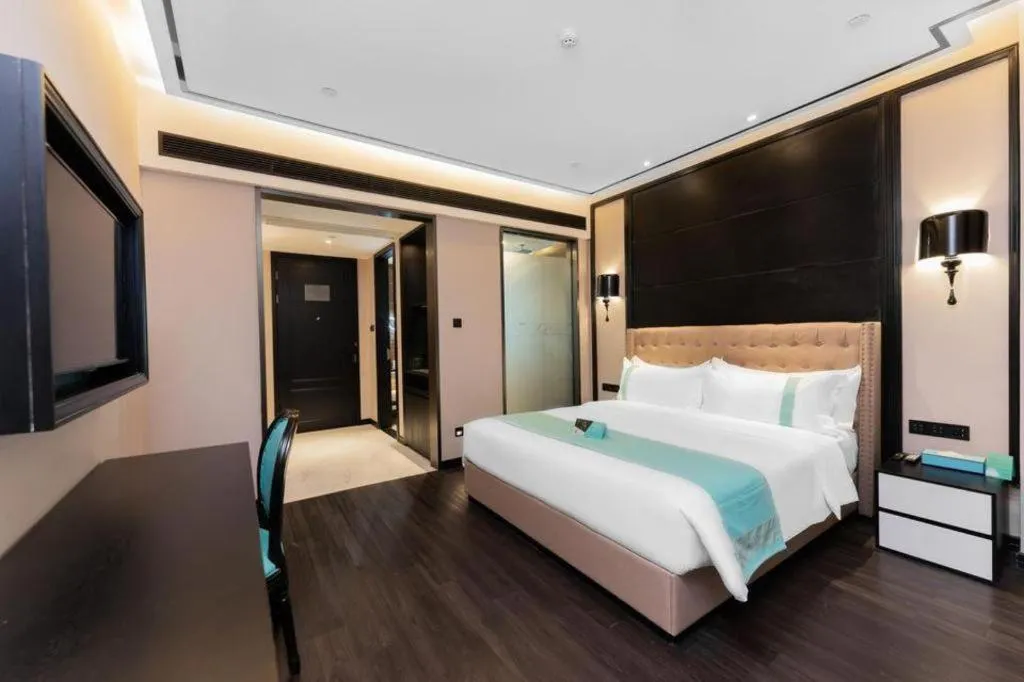 Bed in Xana Hotelle Guangzhou Luogang Science City Huangpi Metro Station