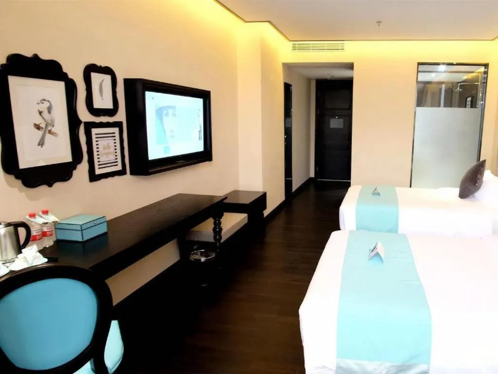 Bed in Xana Hotelle Guangzhou Luogang Science City Huangpi Metro Station