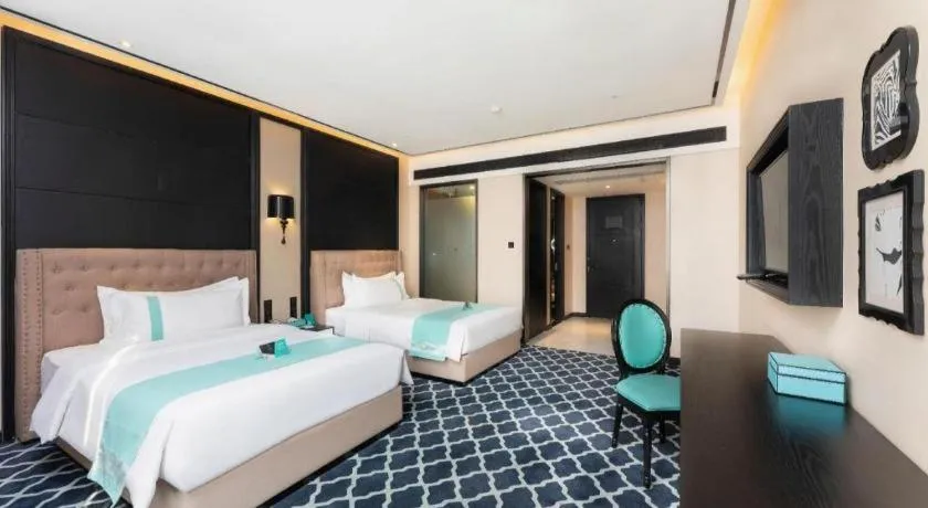 Bed in Xana Hotelle Guangzhou Luogang Science City Huangpi Metro Station