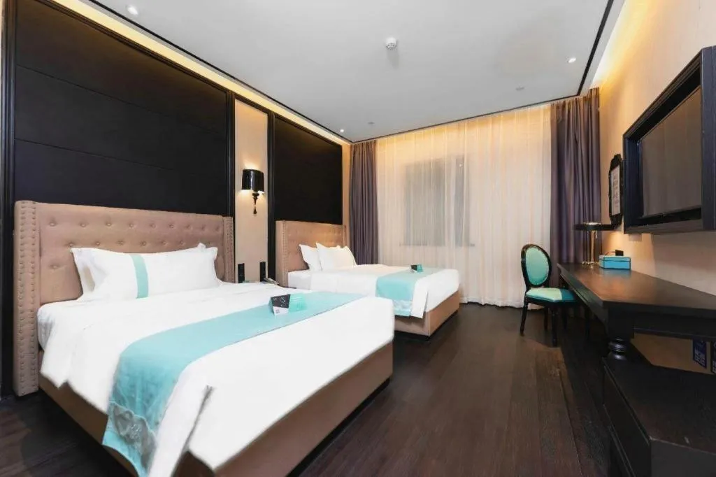 Bed in Xana Hotelle Guangzhou Luogang Science City Huangpi Metro Station