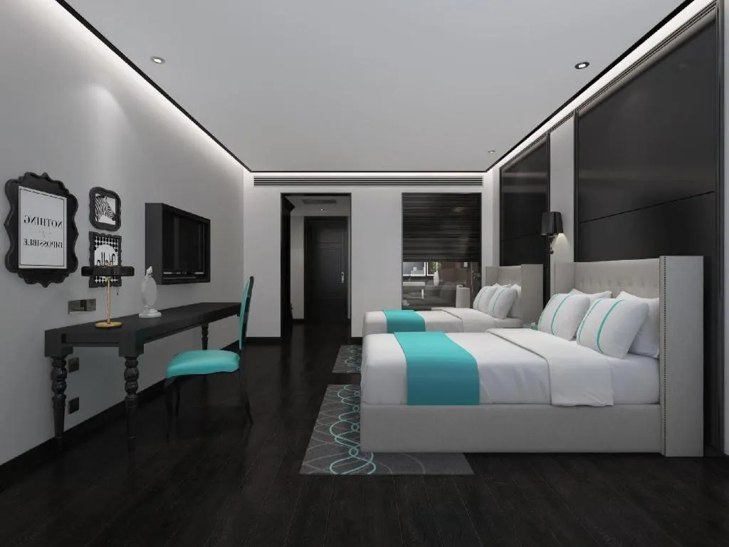 Bed in Xana Hotelle Guangzhou Luogang Science City Huangpi Metro Station