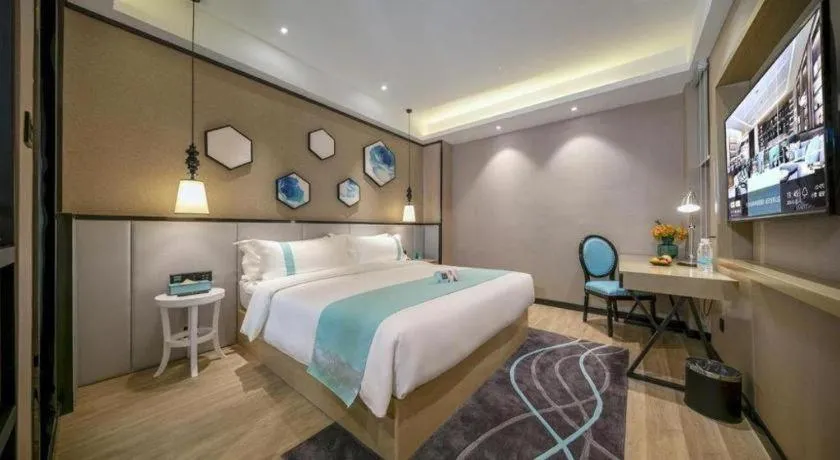 Bed in Xana Lite Hotelle Yan'an Baota Mountain