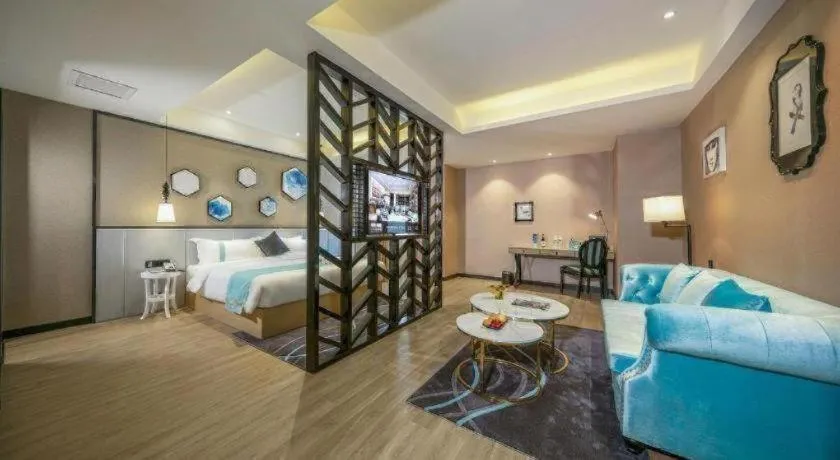 Bed in Xana Lite Hotelle Yan'an Baota Mountain