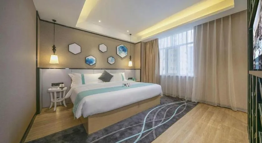 Bed in Xana Lite Hotelle Yan'an Baota Mountain