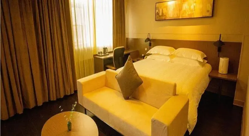 Bed in Jinjiang Inn Select Shihezi East Ring Road Bed in Jinjiang Inn Select Shihezi East Ring Road