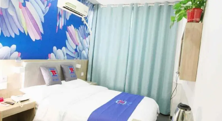 Bed in Pai Hotel Xuzhou Railway Station Bed in Pai Hotel Xuzhou Railway Station