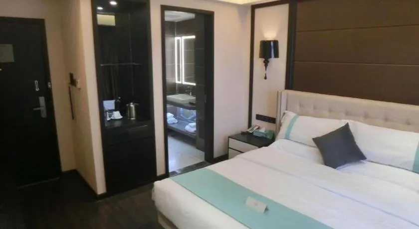 Bed in Xana Hotelle Xi'an Zhonglou, Huimin Street Metro Station