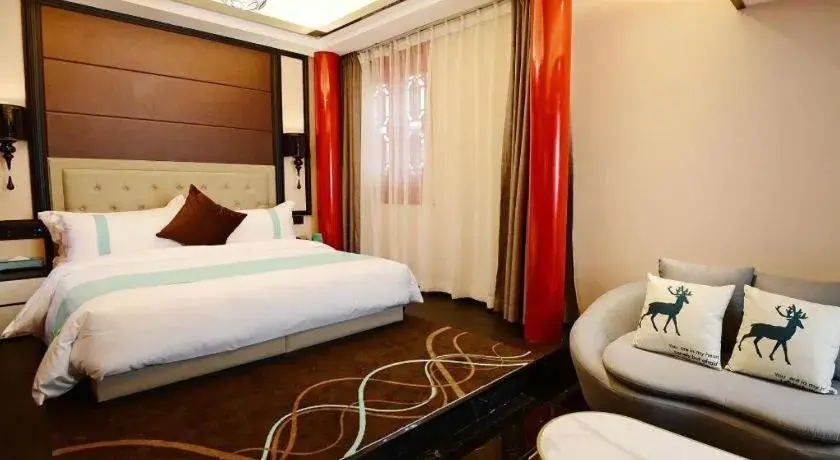 Bed in Xana Hotelle Xi'an Zhonglou, Huimin Street Metro Station Bed in Xana Hotelle Xi'an Zhonglou, Huimin Street Metro Station