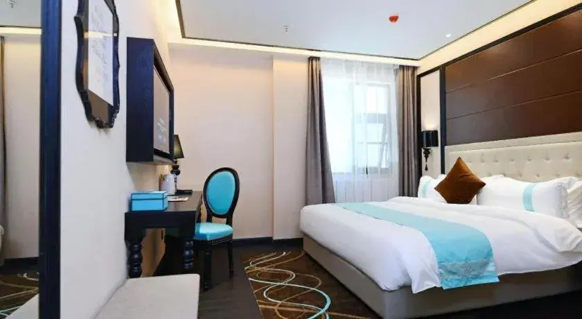 Bed in Xana Hotelle Xi'an Zhonglou, Huimin Street Metro Station Bed in Xana Hotelle Xi'an Zhonglou, Huimin Street Metro Station