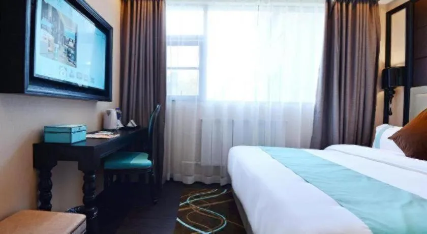 Bed in Xana Hotelle Xi'an Zhonglou, Huimin Street Metro Station