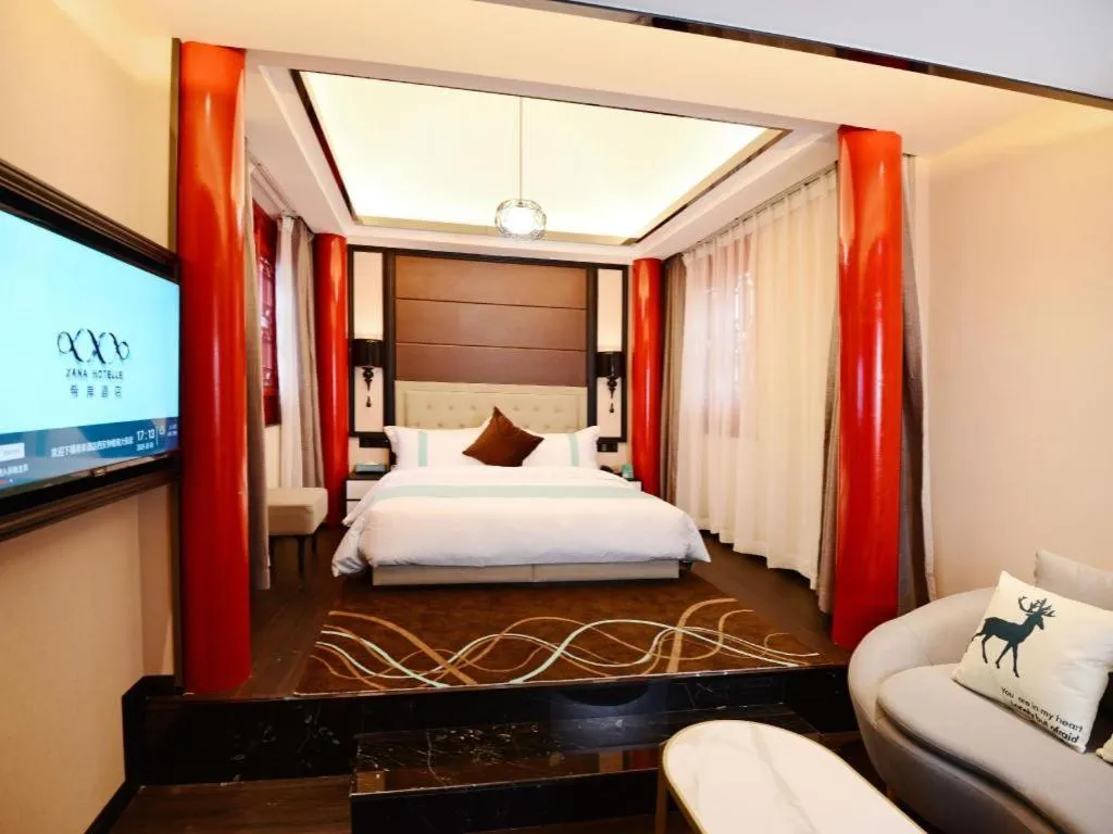 Bed in Xana Hotelle Xi'an Zhonglou, Huimin Street Metro Station