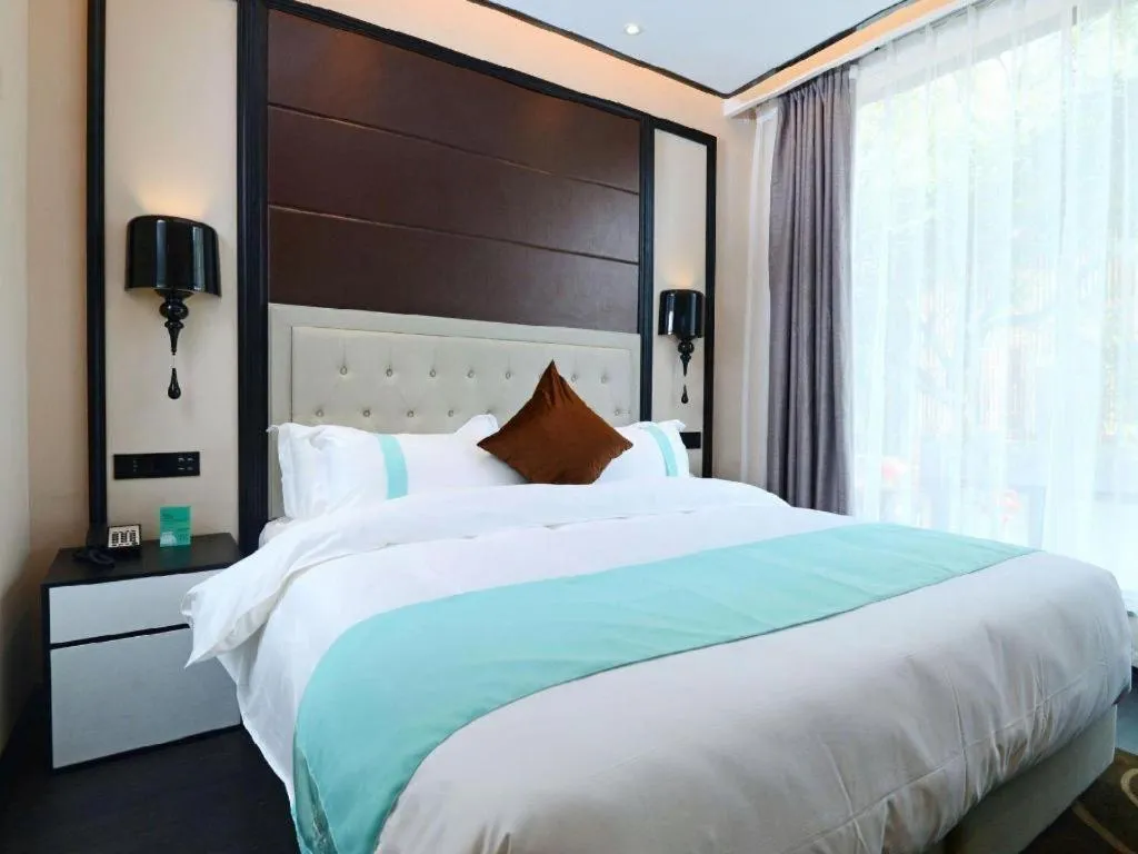 Bed in Xana Hotelle Xi'an Zhonglou, Huimin Street Metro Station