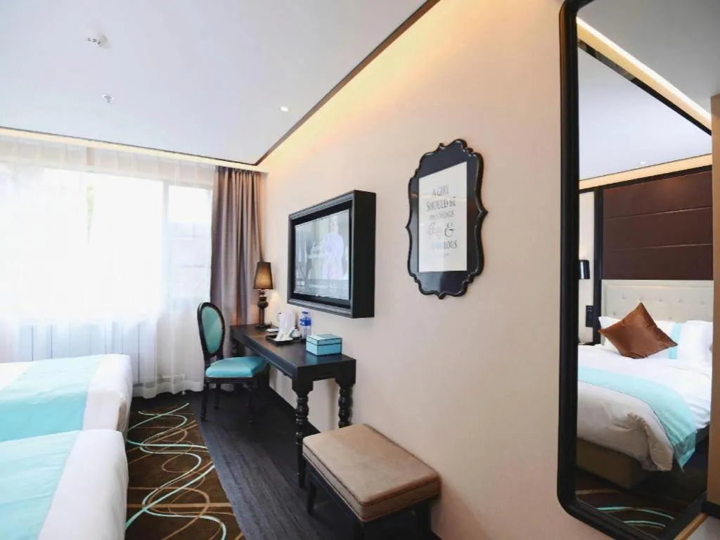 Bed in Xana Hotelle Xi'an Zhonglou, Huimin Street Metro Station