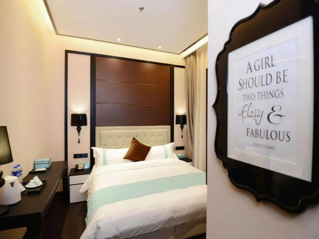 Bed in Xana Hotelle Xi'an Zhonglou, Huimin Street Metro Station