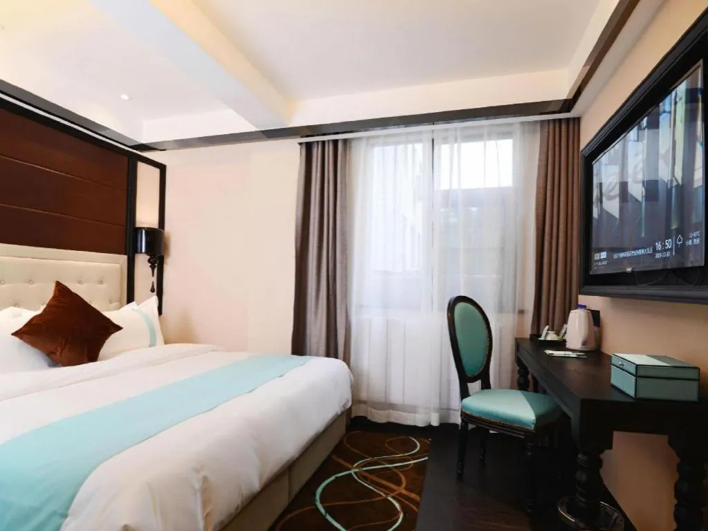 Bed in Xana Hotelle Xi'an Zhonglou, Huimin Street Metro Station