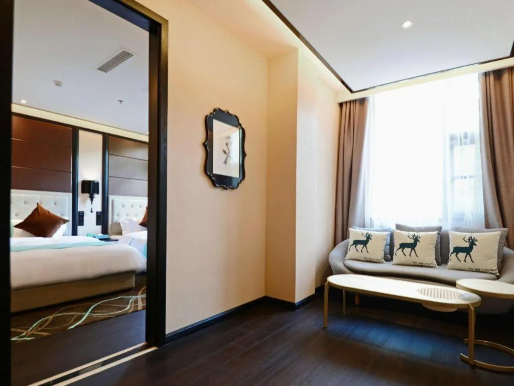 Bed in Xana Hotelle Xi'an Zhonglou, Huimin Street Metro Station