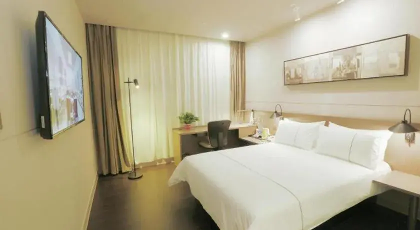 Bed in Jinjiang Inn Select Heze Wanxiang Plaza Guiling Road Bed in Jinjiang Inn Select Heze Wanxiang Plaza Guiling Road