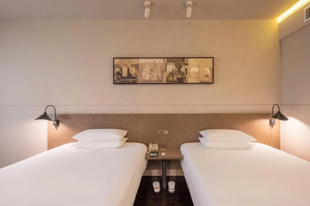 Bed in Jinjiang Inn Select Heze Wanxiang Plaza Guiling Road