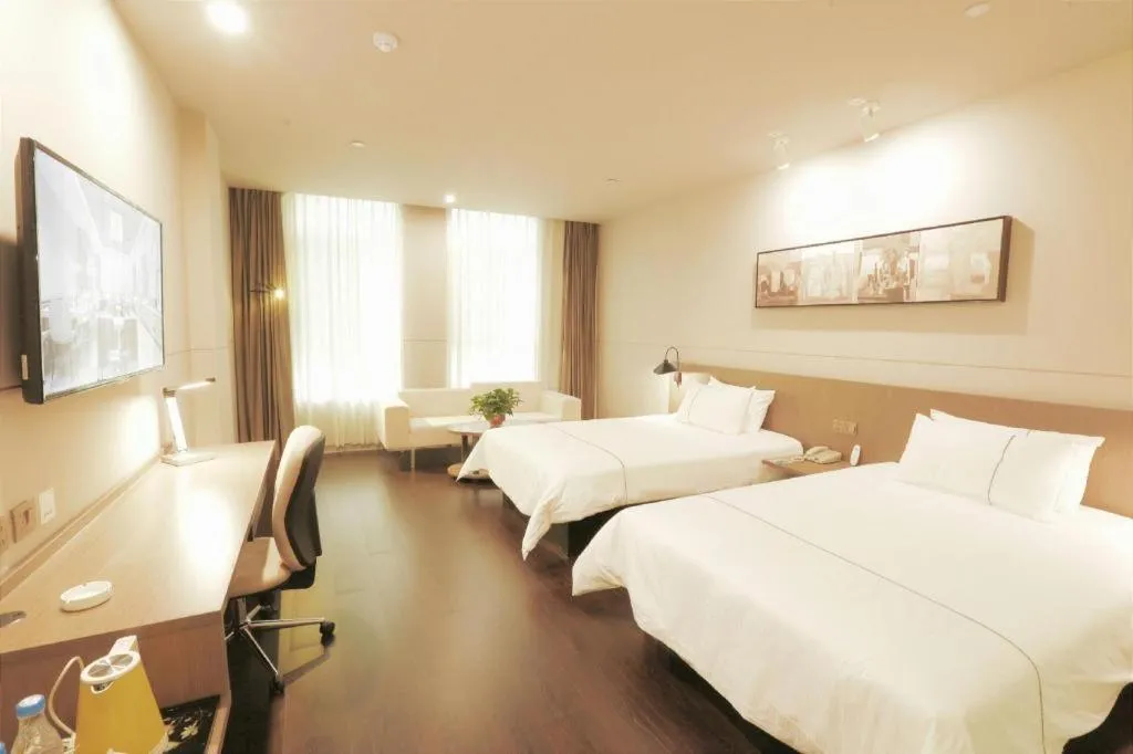 Bed in Jinjiang Inn Select Heze Wanxiang Plaza Guiling Road