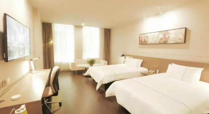 Bed in Jinjiang Inn Select Heze Wanxiang Plaza Guiling Road Bed in Jinjiang Inn Select Heze Wanxiang Plaza Guiling Road