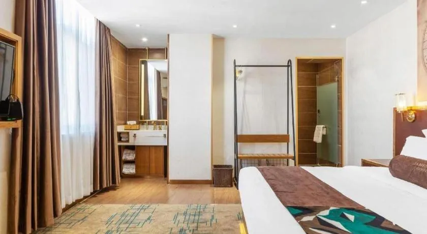 Bed in James Joyce Coffetel Lijiang Ancient City Dashuiche