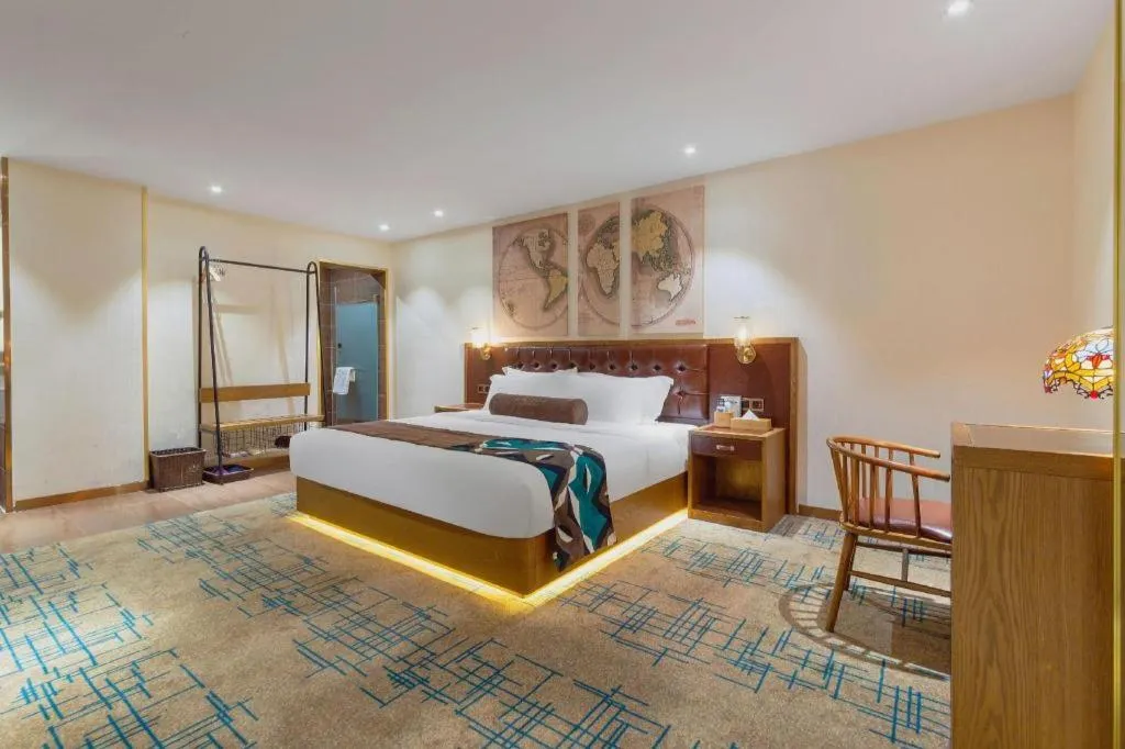 Bed in James Joyce Coffetel Lijiang Ancient City Dashuiche