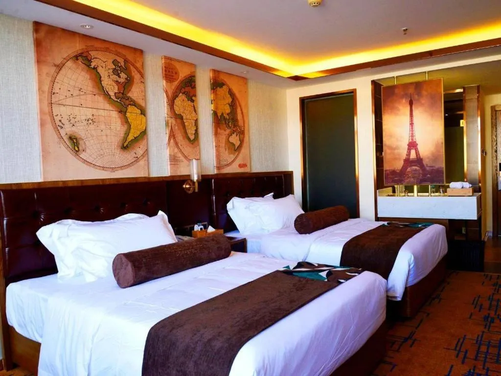 Bed in James Joyce Coffetel Lijiang Ancient City Dashuiche