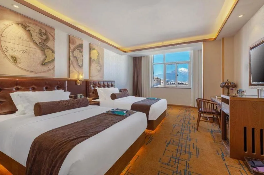 Bed in James Joyce Coffetel Lijiang Ancient City Dashuiche