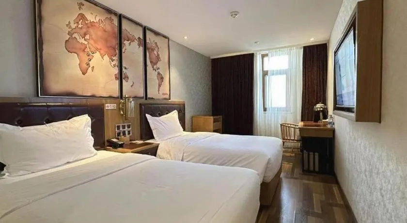 Bed in James Joyce Coffetel Beijing Tongzhou Guoyuan Metro Station