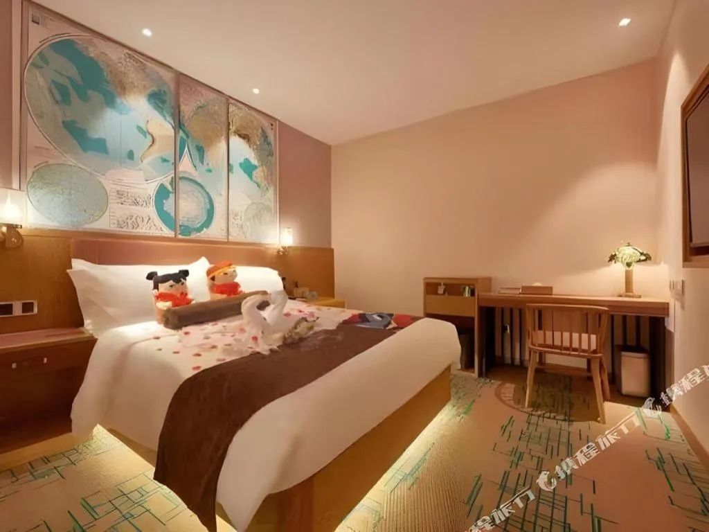 Bed in James Joyce Coffetel Beijing Tongzhou Guoyuan Metro Station