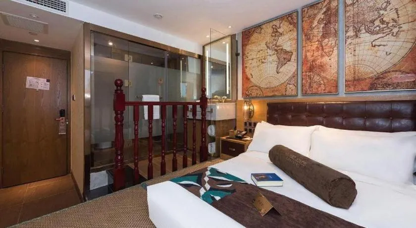 Bed in James Joyce Coffetel Beijing Tongzhou Guoyuan Metro Station